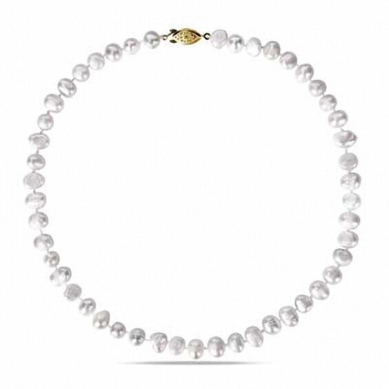 Previously Owned-8.0-9.0mm Freshwater Cultured Pearl Strand Necklace
