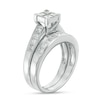 Thumbnail Image 1 of Previously Owned - 1-1/2 CT. T.W. Quad Princess-Cut Diamond Bridal Set in 14K White Gold