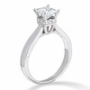 Thumbnail Image 2 of Previously Owned - 3/4 CT. Princess-Cut Diamond Solitaire Crown Ring in 14K White Gold