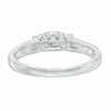 Thumbnail Image 3 of Previously Owned - 1/2 CT. T.W. Diamond Past Present Future® Ring in 14K White Gold