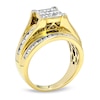 Thumbnail Image 2 of Previously Owned - 1-1/2 CT. T.W. Princess-Cut Composite Diamond Engagement Ring in 14K Gold