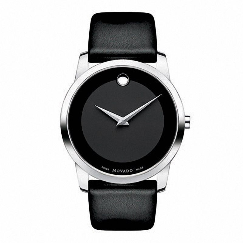 Previously Owned - Men's Movado Museum Classic Strap Watch with Black Dial (0606502)