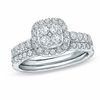 Thumbnail Image 1 of Previously Owned - 1 CT. T.W. Diamond Frame Bridal Set in 14K White Gold