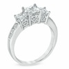 Thumbnail Image 2 of Previously Owned - 1-1/2 CT. T.W. Princess-Cut Diamond Past Present Future® Ring in 14K White Gold