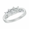 Thumbnail Image 3 of Previously Owned - 1-1/2 CT. T.W. Princess-Cut Diamond Past Present Future® Ring in 14K White Gold