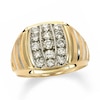 Thumbnail Image 0 of Previously Owned - Men's 1 CT. T.W. Diamond Vertical Stripe Ring in 10K Gold