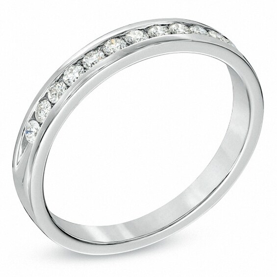 Previously Owned - 1/4 CT. T.w. Diamond Anniversary Band in 18K White Gold (F/I1)