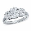 Thumbnail Image 1 of Previously Owned - 1-1/2 CT. T.W. Diamond Flower Ring in 14K White Gold