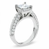 Thumbnail Image 2 of Previously Owned - 2-1/2 CT. T.W.  Framed Princess-Cut Diamond Engagement Ring in 14K White Gold