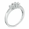 Thumbnail Image 1 of Previously Owned - 1/2 CT. T.W. Diamond Past Present Future® Heart Trio Accent Ring in 14K White Gold