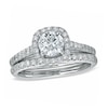 Thumbnail Image 1 of Previously Owned - 1-3/4 CT. T.W. Diamond Framed Bridal Set in 14K White Gold