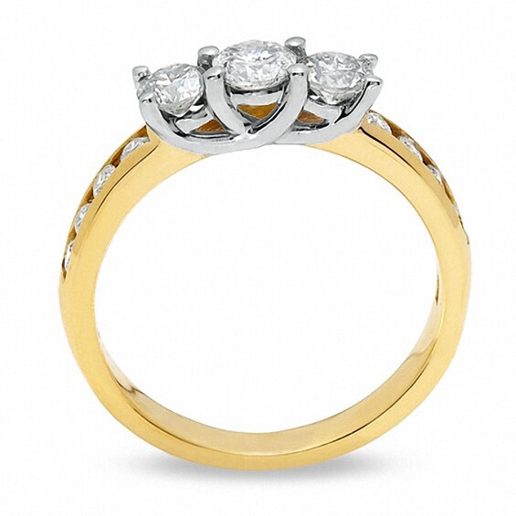 Previously Owned - 1 CT. T.w. Diamond Three Stone Ring in 10K Gold