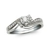 Thumbnail Image 0 of Previously Owned - 1/4 CT. T.W. Diamond Bypass Bridal Set in 10K White Gold