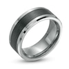 Thumbnail Image 3 of Previously Owned - 9.0mm Comfort-Fit Tungsten Carbide Wedding Band with Black Ceramic Inlay