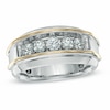 Thumbnail Image 0 of Previously Owned - Men's 1 CT. T.W. Diamond Five Stone Band in 10K Two-Tone Gold