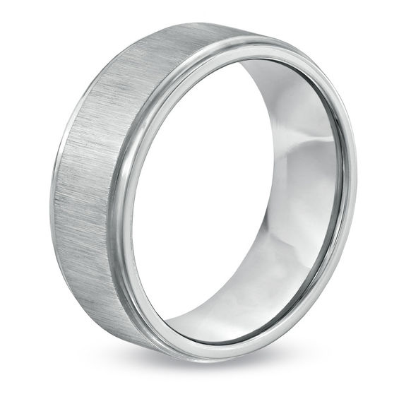 Previously Owned - 8.0mm Comfort Fit Satin Finish Cobalt Wedding Band