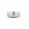 Thumbnail Image 1 of Previously Owned - 6.0mm Brushed center Wedding Band in 10K White Gold