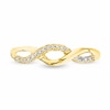 Thumbnail Image 1 of Previously Owned - 1/10 CT. T.W. Diamond Twine Ring in 10K Gold