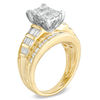 Thumbnail Image 1 of Previously Owned - 2 CT. T.W. Princess-Cut Composite Diamond Engagement Ring in 14K Gold