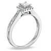 Thumbnail Image 2 of Previously Owned - 1/2 CT. T.W. Princess-Cut Diamond Framed Engagement Ring in 14K White Gold