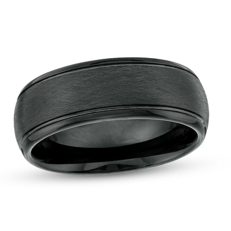 Main Image 1 of Previously Owned - 8.0mm Comfort Fit Black Tungsten Band