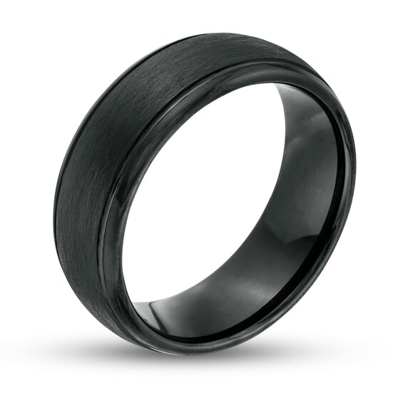 Previously Owned - 8.0mm Comfort Fit Black Tungsten Band