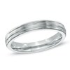 Thumbnail Image 1 of Previously Owned - 4.0mm Grooved Comfort Fit Cobalt Wedding Band