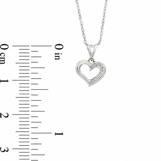Previously Owned - Diamond Accent Heart Pendant in 10K White Gold