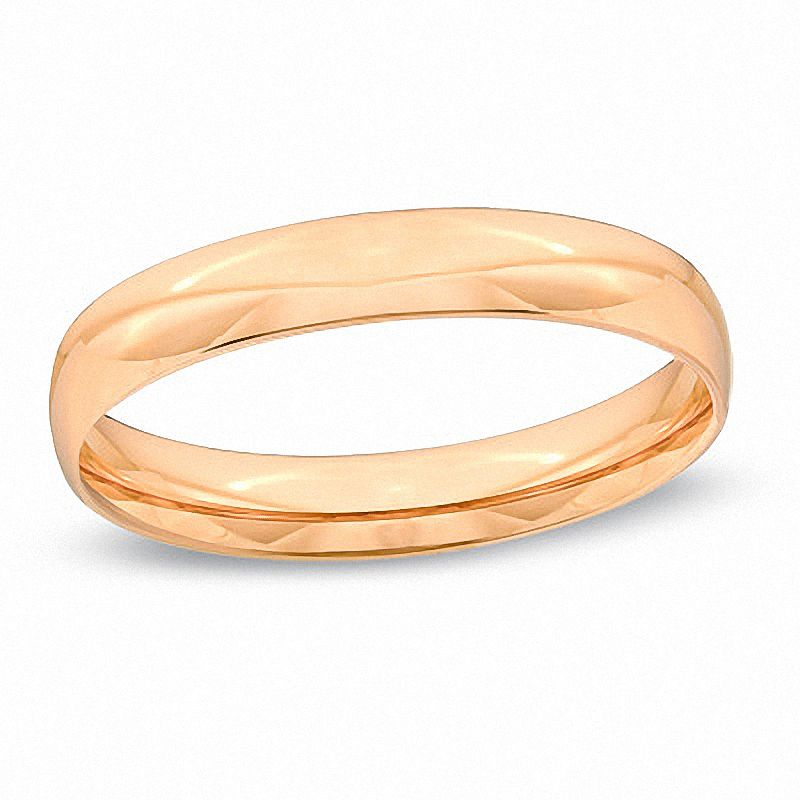 Main Image 1 of Previously Owned - 3.0mm Wedding Band in 10K Rose Gold