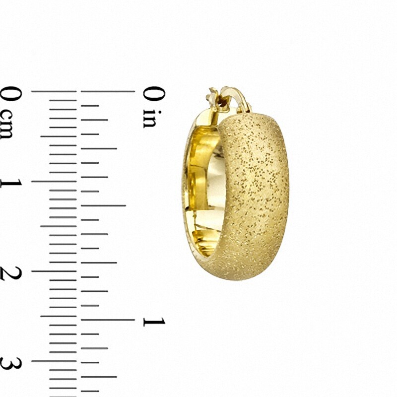 Main Image 2 of Previously Owned - Charles Garnier 20mm Hoop Earrings in Sterling Silver with 18K Gold Plate