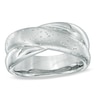 Thumbnail Image 1 of Previously Owned - Sterling Silver Shimmer Criss-Cross Band