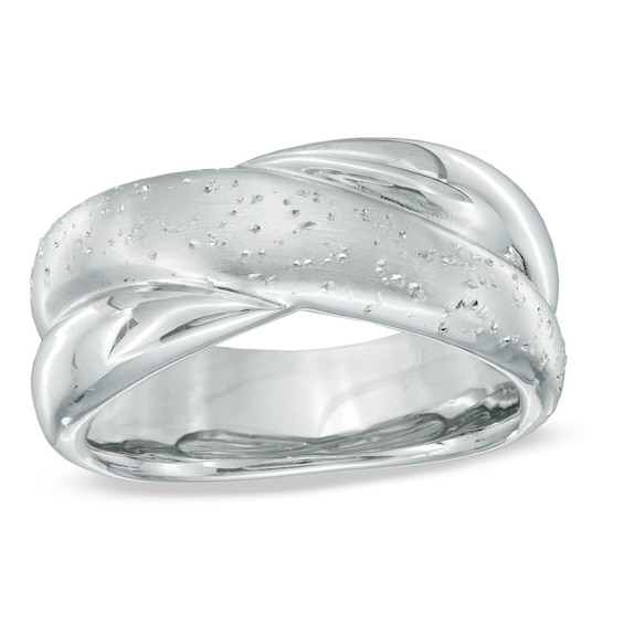 Previously Owned - Sterling Silver Shimmer Criss-Cross Band