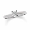 Thumbnail Image 1 of Previously Owned - 3/8 CT. Princess-Cut Diamond Solitaire Engagement Ring in 14K White Gold