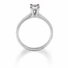 Thumbnail Image 3 of Previously Owned - 3/8 CT. Princess-Cut Diamond Solitaire Engagement Ring in 14K White Gold