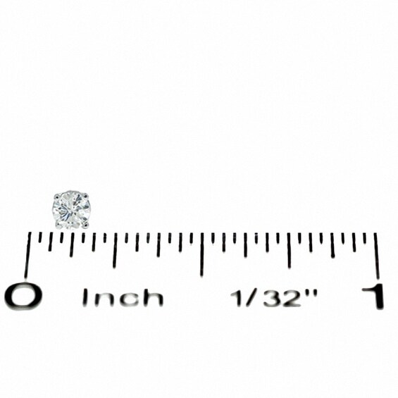 Previously Owned - 1/5 CT. T.w. Diamond Solitaire Stud Earrings in 14K White Gold