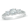 Thumbnail Image 1 of Previously Owned - 1 CT. T.W. Diamond Past Present Future® Engagement Ring in 14K White Gold