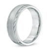 Thumbnail Image 2 of Previously Owned - 7.0mm Comfort Fit Stainless Steel Wedding Band