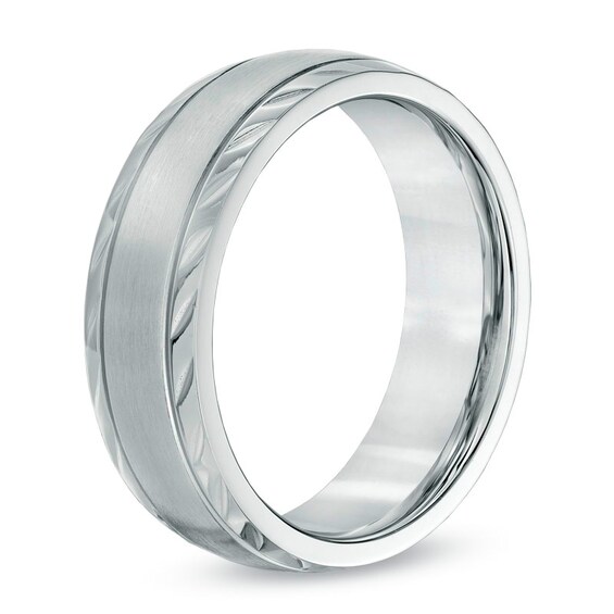 Previously Owned - 7.0mm Comfort Fit Stainless Steel Wedding Band
