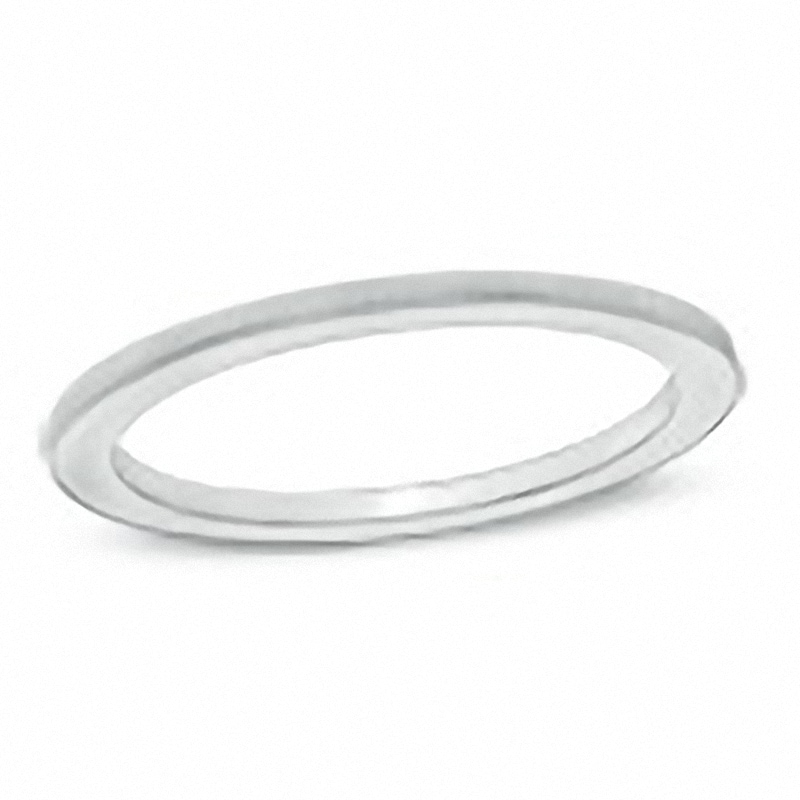Main Image 1 of Previously Owned - 1.0mm Coin-Edge Wedding Band in 14K White Gold