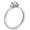 Thumbnail Image 2 of Previously Owned - 1/4 CT. T.W. Princess-Cut Diamond Three Stone Engagement Ring in 10K White Gold