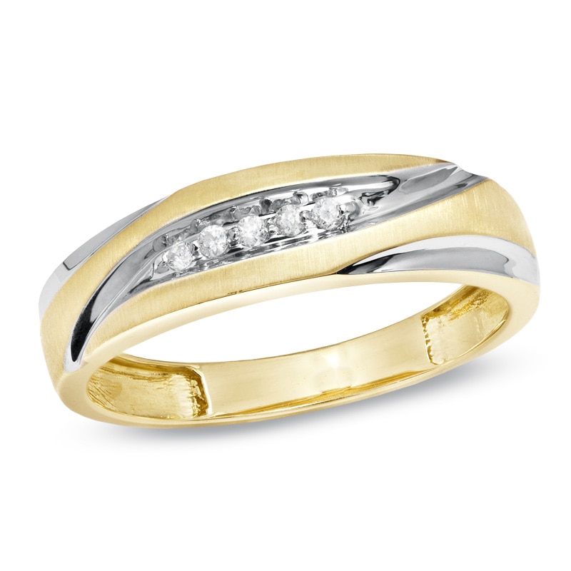 Main Image 1 of Previously Owned - Diamond Accent Wedding Band in 10K Gold