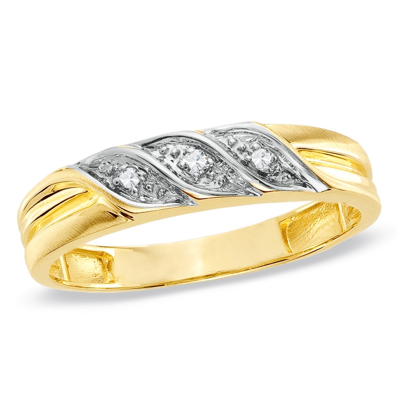 Main Image 1 of Previously Owned - Diamond Accent Wedding Band in 10K Gold