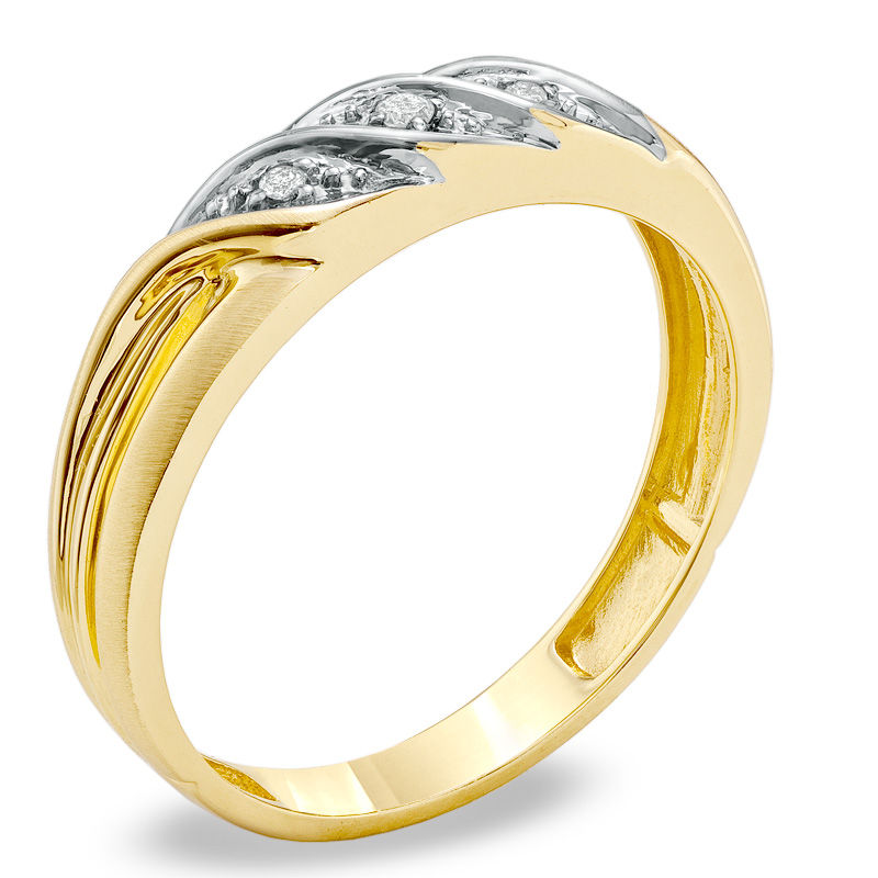 Main Image 2 of Previously Owned - Diamond Accent Wedding Band in 10K Gold