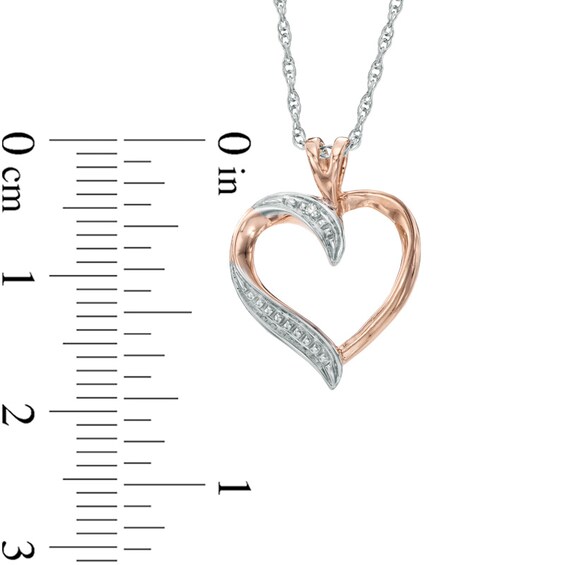 Previously Owned - Diamond Accent Heart Pendant in 10K Rose Gold