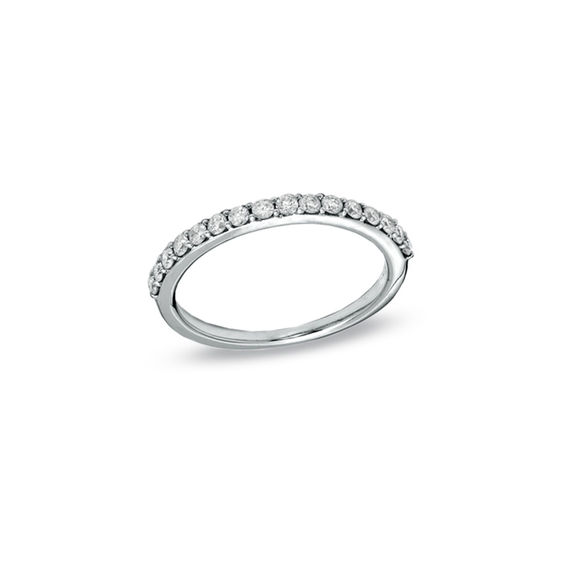 Previously Owned - 1/3 CT. T.w. Diamond Wedding Band in 14K White Gold