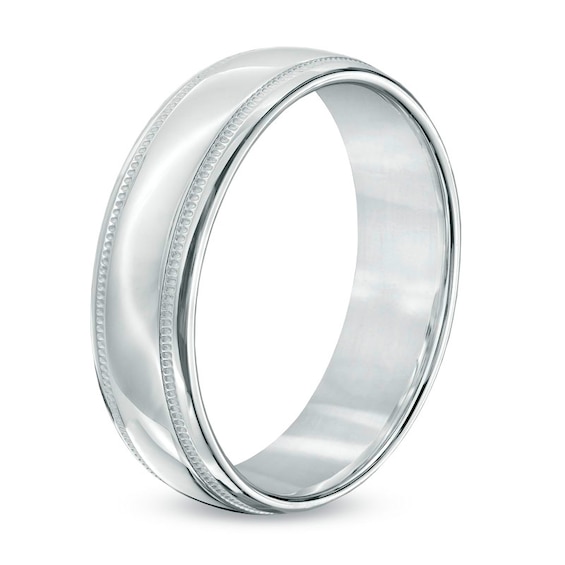 Previously Owned - 6.0mm Wedding Band in Sterling Silver