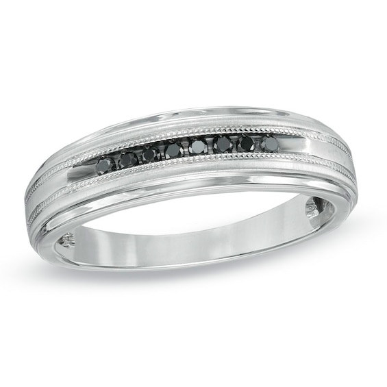 Previously Owned - Black Diamond Accent Ring in Sterling Silver