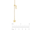 Thumbnail Image 2 of Previously Owned - Starfish Adjustable Cable Anklet in 14K Gold - 11&quot;