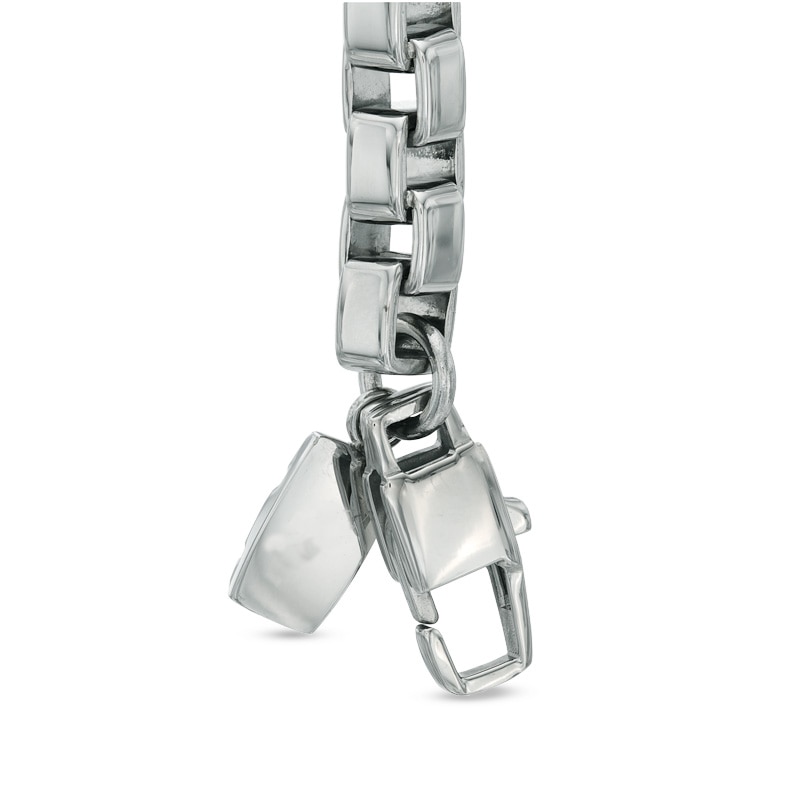 Main Image 2 of Previously Owned - 6.0mm Box Necklace and Bracelet Set in Stainless Steel - 24"