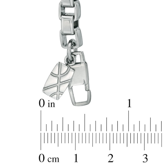 Previously Owned - 6.0mm Box Necklace and Bracelet Set in Stainless Steel - 24"